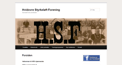 Desktop Screenshot of hvidovrestyrke.dk